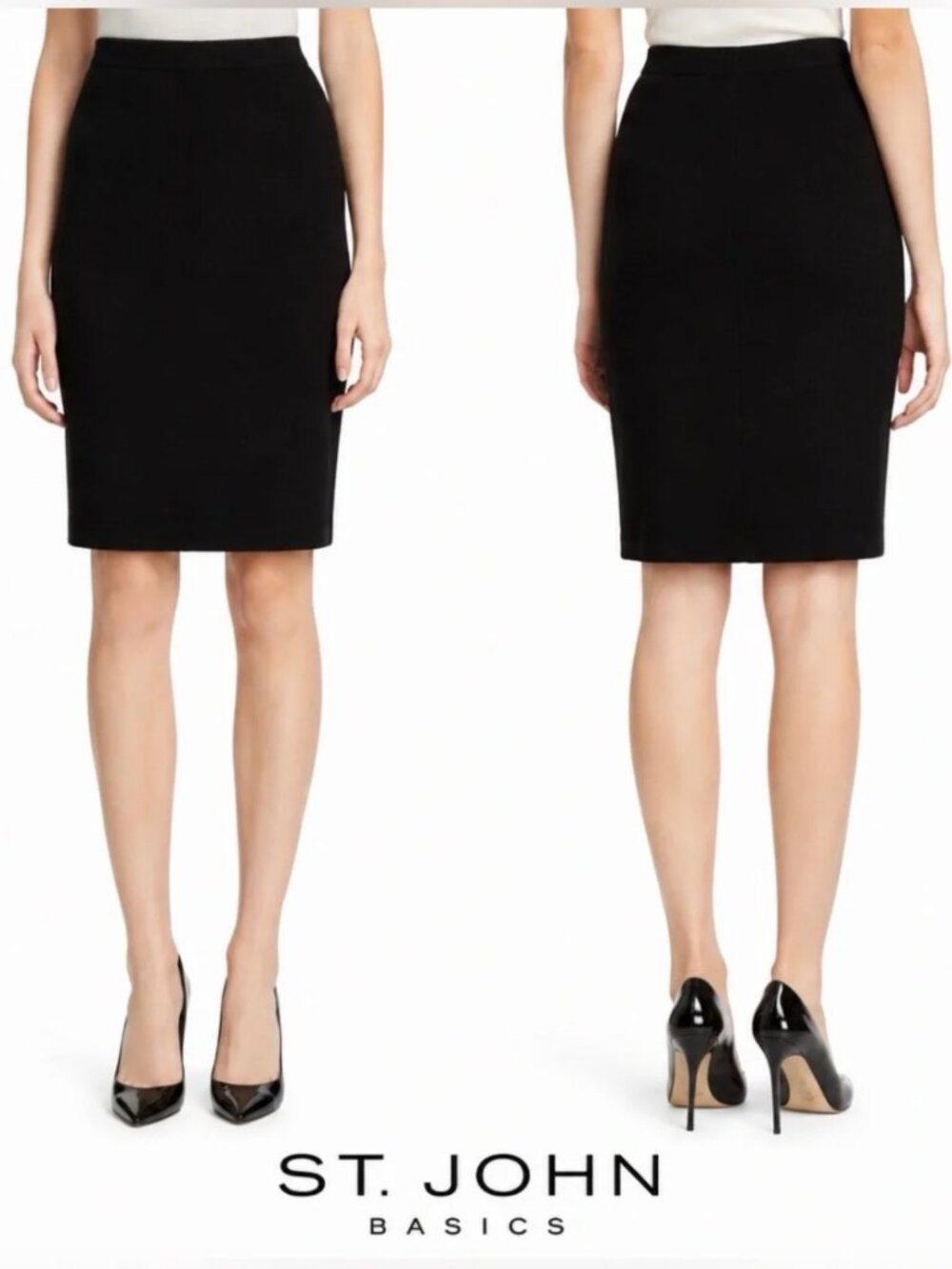 St. John Basics Santana Knit Skirt